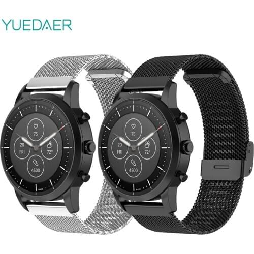 Metal Correa strap For Samsung Galaxy watch 3 For Huawei Watch GT 2 GT2 For Huami Amazfit Bip Lite/Stratos 3 2/Pace/GTS Band