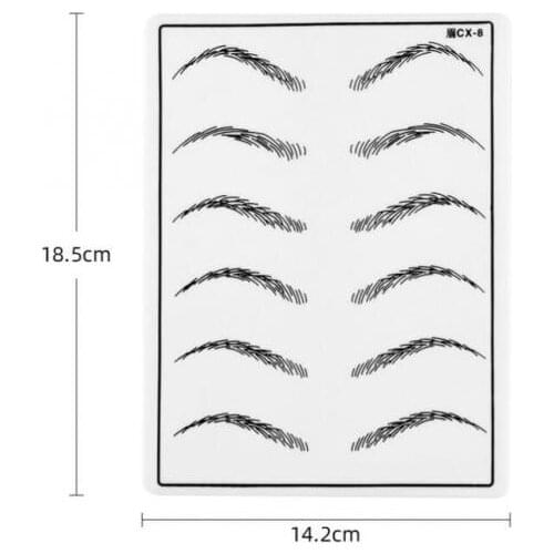 Eyebrow Practice Kit Pen Pigment Ink Practise Skin Disposable Finger Cot