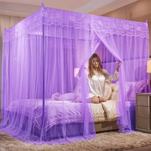 The new mosquito net encryption 1.5m meter 1.2m1.8m2m meter bed double household princess wind three door without bracket