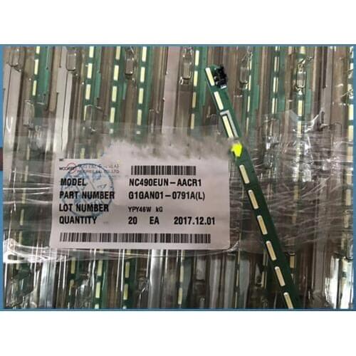 New 2 PCS*46LEDs 537mm LED backlight strip 49Inch FHD R L type G1GAN01-0791A G1GAN01-0792A for LG 49LF5400 MAK63267301