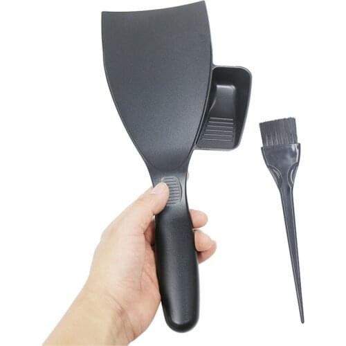 Professional Salon Black Hairdressing Highlight Dye Plate Brush Set of Plastic Handle E208