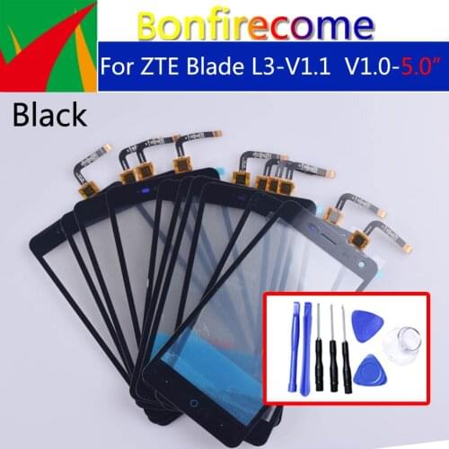 For ZTE Blade L3 T120500E1V1.1 or T120481E1V1.0 Touch Screen Panel Digitizer Sensor Front Glass Outer Touchscreen Replacement