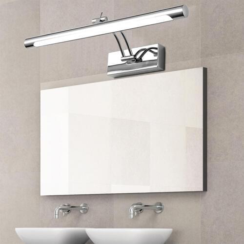 LED Waterproof Mirror Front Light 5W/40CM 7W/46CM 12W/55CM 18W/70CM AC90-260V Cosmetic Acrylic Wall Lamp Bathroom Lighting