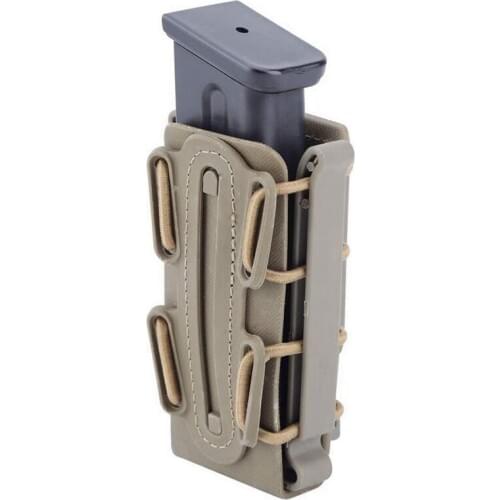 9mm Molle Tactical Magazine Pouch Outdoor Military Hunting Airsoft Rifle Pistol Soft Shell Mag Carrier Bag with Belt Clip