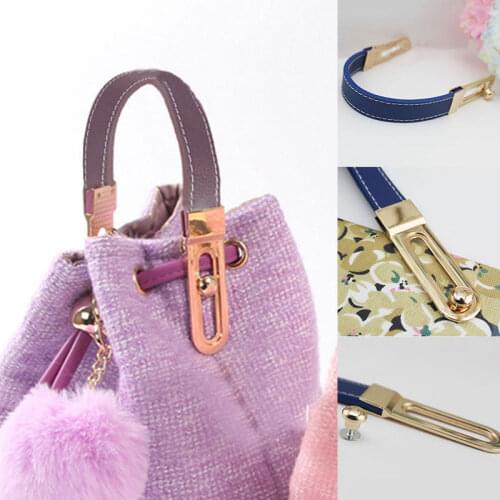 Handmade Fabric Accessories 31cm Length Bag Strap Handle Strap Bag Belt Replacement Belt Sliding Bar PU Bag Handle