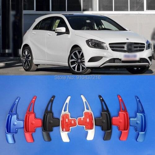 For Mercedes Benz A B C M CLASS GLK SLK GL 2010-2015 Aluminum Car Steering Wheel Shift Paddle Shifter Gear Extention