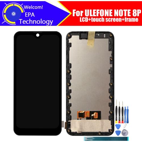 ULEFONE NOTE 8P LCD Display+Touch Screen Digitizer+Frame Assembly 100% Original LCD+Touch Digitizer for ULEFONE NOTE 8P