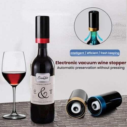 1Pc ABS Vacuum Red Wine Bottle Cap Stopper Fresh Wine Keeper Vacuum Sealer Wine Stopper Champagne Cork Stopper Kitchen Bar Tool