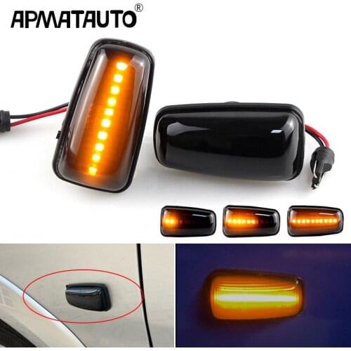 2pc Flowing Turn Signal Led Dynamic Side Marker Side Repeater Light for Peugeot 106 306 406 806 EXPERT 1 2 for Fiat Scudo Ulysse