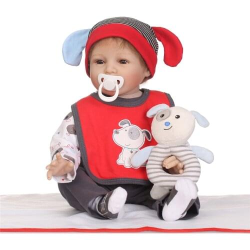 22inch 55cm bebe infant Doll babies Toy Gift for Children smile bright eyes collectible baby dolls fashion and lovely best toy