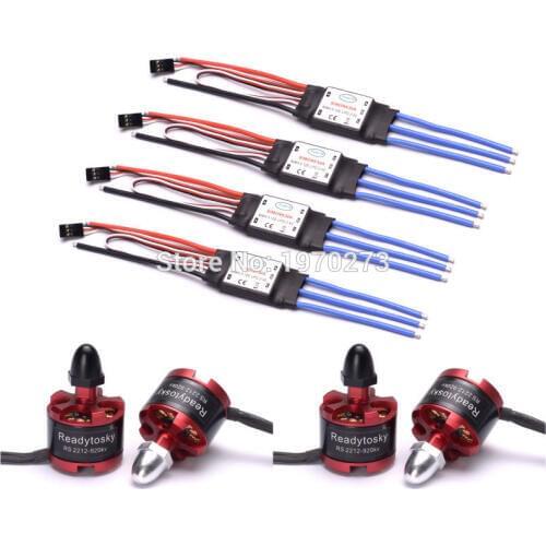 2212 920KV Outrunner Brushless Motor + 30A Simonk ESC For S550 X500 650 Multirotor