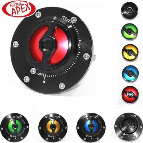 Keyless CNC Aluminum Motorcycle Fuel Tank Cap for Triumph Daytona 675 / 675 R 2011-2016 &Speed Triple 1050 Twist off Gas Cover