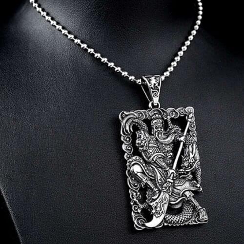 Free shipping in Tibet Silver Charm public sculpture Gong Guan Pendant, A variety of styles