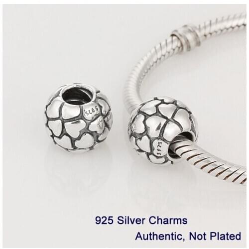 CKK Authentic 100% 925 Sterling Silver Jewelry Heart Fashion Charms Beads For Women Fits Fandola Bracelets
