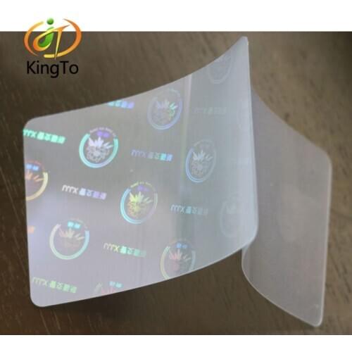 High transparency best quality holographic heating seal film pouches