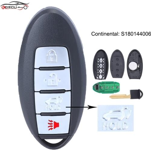 KEYECU KR5S180144014 Smart Remote Key 433.92MHz Fob for Nissan Pathfinder 2013 2014 2015 Continental: S180144006