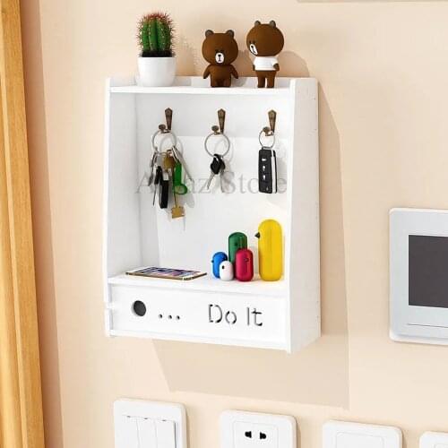 Key Storage Box Door Entry Door Hanging On The Wall Home Free Perforation Porch Creative Ornaments Ins Storage Drack Organizer