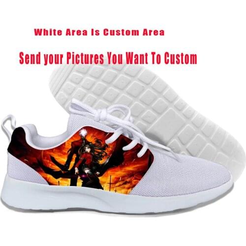 2019 Hot Cool Fashion Funny High Quality Summer Sneakers Handiness Casual Shoes For Men Women 3D Print Anime Fate Stay Night