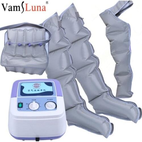 Air Compression Massager Handheld Controller Blood Circulation Pump Wrap Set for Double Arm Leg Cuff Waist Relax Massage