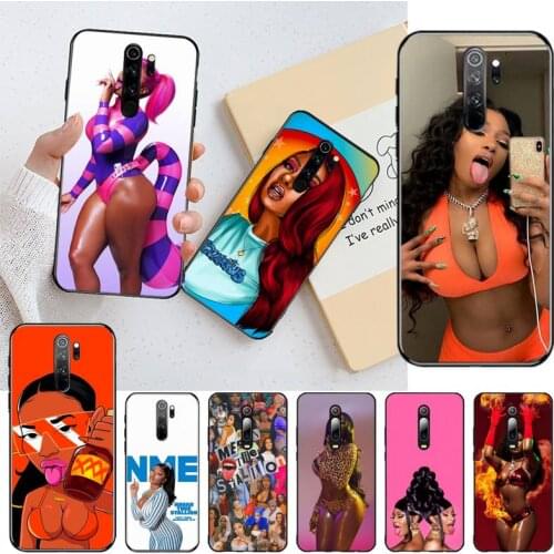 Megan thee stallion Rapper Phone Case for Redmi 9A 8A 7 6 6A Note 9 8 8T Pro Max Redmi 9 K20 K30 Pro