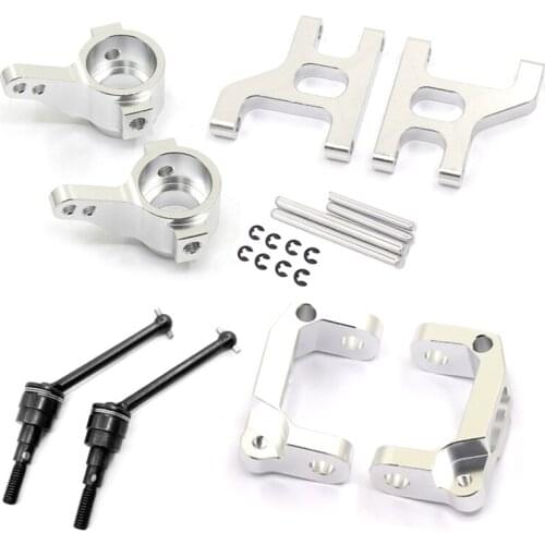 Metal Front Steering Cup C Hub Carrier Suspension Arm Drive Shaft for 1/10 RC Crawler Tamiya CC01 Upgrade Parts