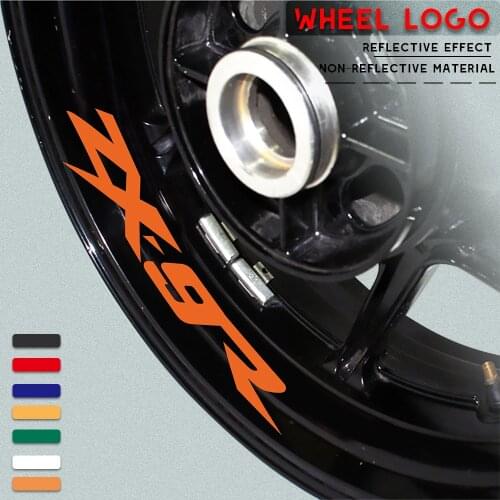 Motorcycle modified decals wheel rim reflective waterproof custom personalized decorative sticker for KAWASAKI ZX-9R ZX9R zx 9r