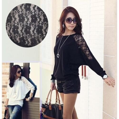 Fashion Sexy Women Lace Up Patchwork Long Sleeve Hollow Out Tops Elegant Formal T-Shirt Womens Solid Color Simple Brief Clothes