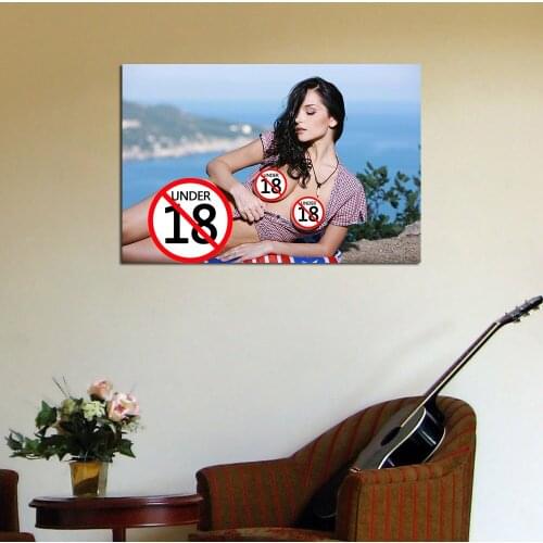 Wall Art Posters Sexy Supermodel Beautiful Girl Photo Canvas Printed Paintings For Living Room Decor