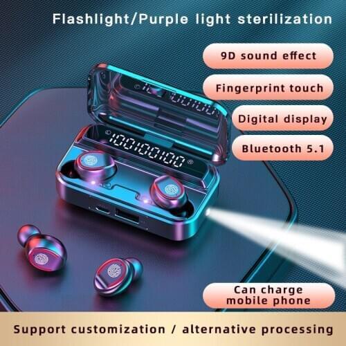 TWS Wireless Headphone Waterproof LED Display Sports Earbuds Headsets With Microphone Bluetooth Earphones For Samsung IOS Phone