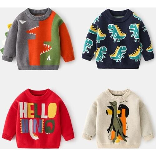 2020 new JCHAO KIDS winter boys girl sweater Cotton Cartoon warm Wool kids baby toddler top children clothes clothing