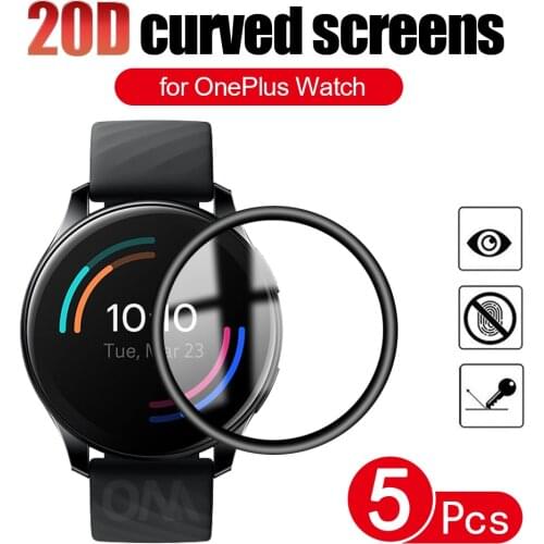 OnePlus Watch Full Coverage Soft Protective Film For OnePlus Watch Screen Protector SmartWatch Accessories One Plus (Not Glass)