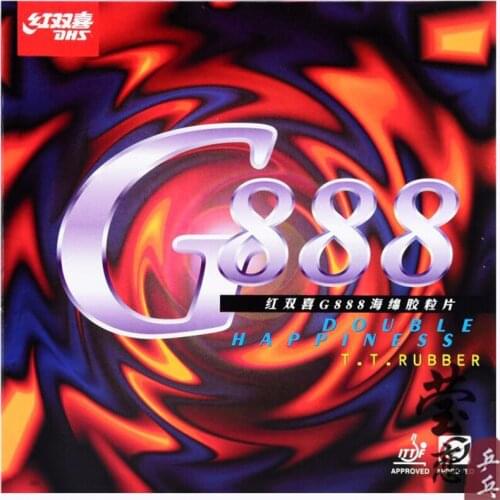 Original DHS G888 table tennis rubber with sponge for table tennis rackets racquet sports ping pong paddles dhs rubber