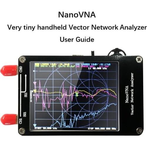 Vector Network Analyzer 50KHz-900MHz Shortwave MF HF VHF UHF Antenna Analyzer Digital Display Touching Screen Standing Waves