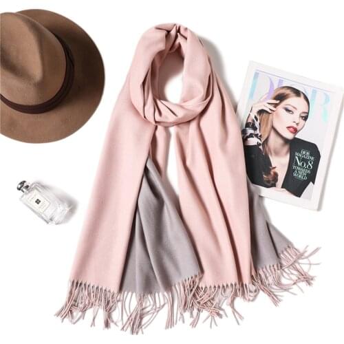 Women Winter Scarf Cashmere Pashmina Shawls Wraps Thick Warm Blanket Tassel Scarves Female Foulard Echarpe Bufanda 2021