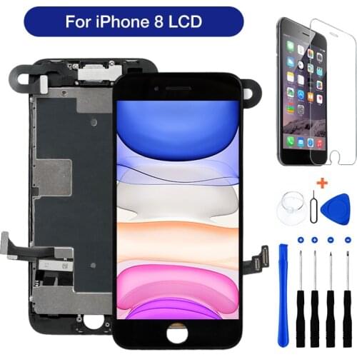 AAA+++ LCD Display For iPhone 8 Full Assembly For iPhone 8 LCD Touch Screen Digitizer Full Replacement No Dead Pixel