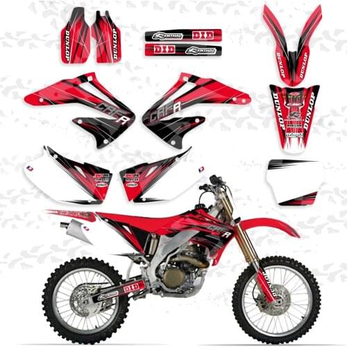 0174 New Style RED TEAM GRAPHICS&BACKGROUNDS DECALS STICKERS Kits for Honda CRF450R CRF450 2002 2003 2004 CRF 450 450R CRF 450 R