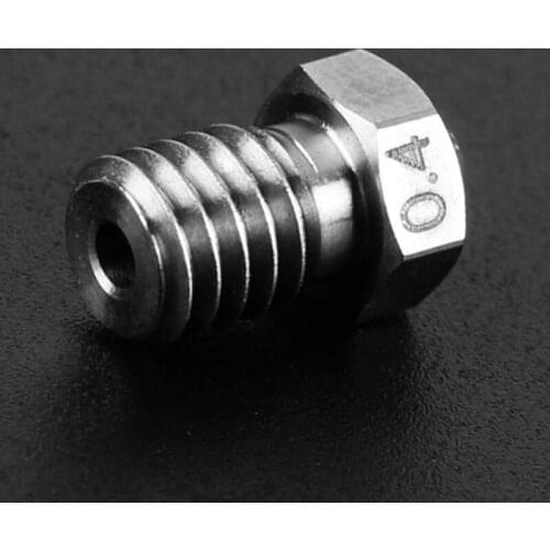 T3LB 3D Printer Accessories E3D Ruby Nozzle Ruby V6 1.75mm Nozzles 0.4mm Compatible With PETG ABS PEEK Etc Silver/Gold