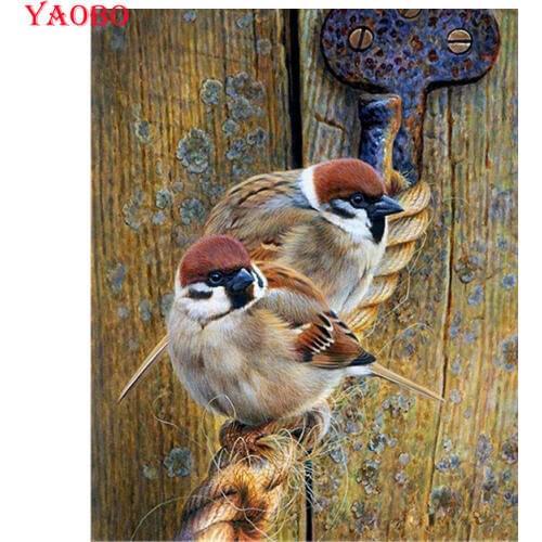 Animal birds,Sparrows,Special Diamond Painting accessories,DIY Diamond Embroidery,Square,Rhinestone,5D Diamond Mosaic,Home Decor
