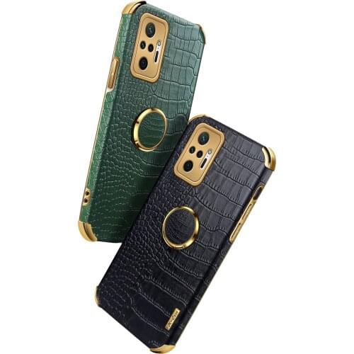 For Xiaomi Redmi 10 9 Pro Max Case Luxury Soft PU leather With Ring Stand Protective Back Cover Case For Redmi Note 9S 10S 9T