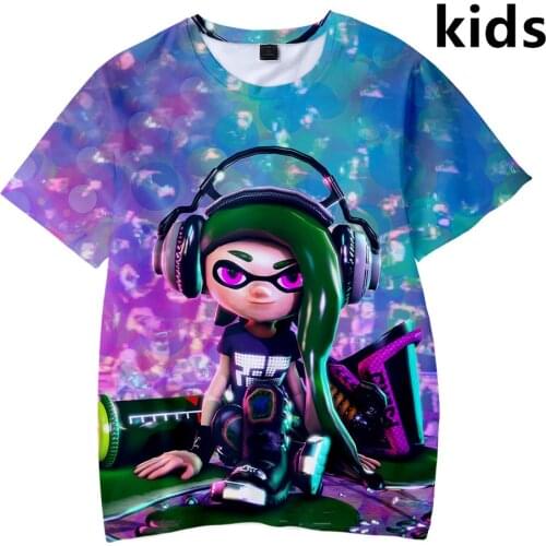3 To 14 Years Kids T Shirts Hot Game Splatoon 3D T-shirt Streetwear Casual lovely TShirt Fashion Summer Childrens t shirt Top