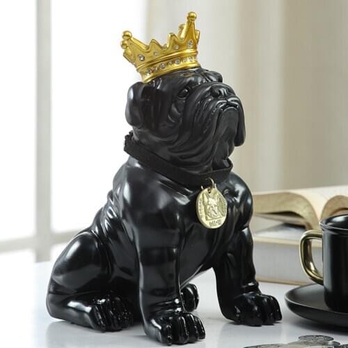 22.5cm Large Bulldog Piggy Bank Coin Change Piggy Bank Childrens Cartoon Creative Birthday Gift Home Decoration Decoration