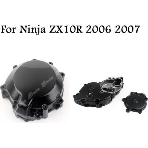 Motorcycle Engine Cover Crankcase Stator Slider Fit For Kawasaki Ninja ZX10R 2006 2007 Black