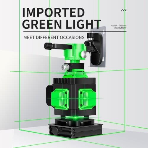 HEMUYOU Laser Level 16 Lines 4D Self-Leveling 360 Horizontal And Vertical Cross Super Powerful Green Laser Beam Line