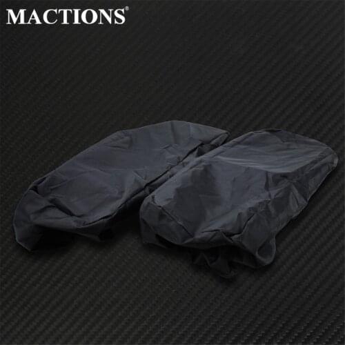 Motorcycle Waterproof Rain Dust Lid Covers Audio Speaker Lids Case For Harley Touring Electra Road Street Glide Ultra Classic