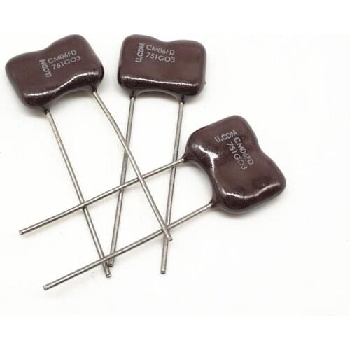 1pcs Original CDM CM06FD51G03 500V 750PF silver mica capacitor instead of 1000PF