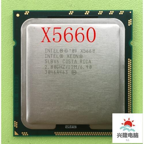 Intel Xeon X5660 2.8 GHz Six Core 12M Processor LGA1366 Server CPU free shipping