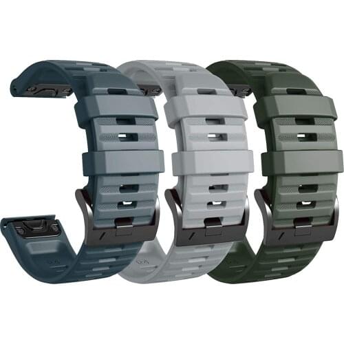 EiEuuk Bands Soft Silicone Watchbands Replacement for Instinct/Fenix 6/Fenix 6 Pro/Forerunner 935/945/Fenix 5 Plus Smartwatch