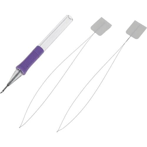 Embroidery Pen Punch Needle with Threader DIY Craft Tool for Embroidery Felting