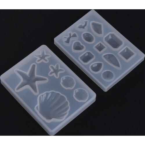 Hand Made Silicone Molds For Resin Diamond Shell Epoxy Resin Mold DIY Jewelry Making Crafts Cake Pendant Jewelry Tools