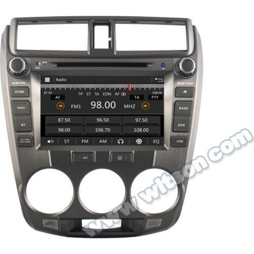 8" Special Car DVD for Honda City/City S/Ballade 2008-2013 (Manual Air Conditioner Version) with External TPMS System Support